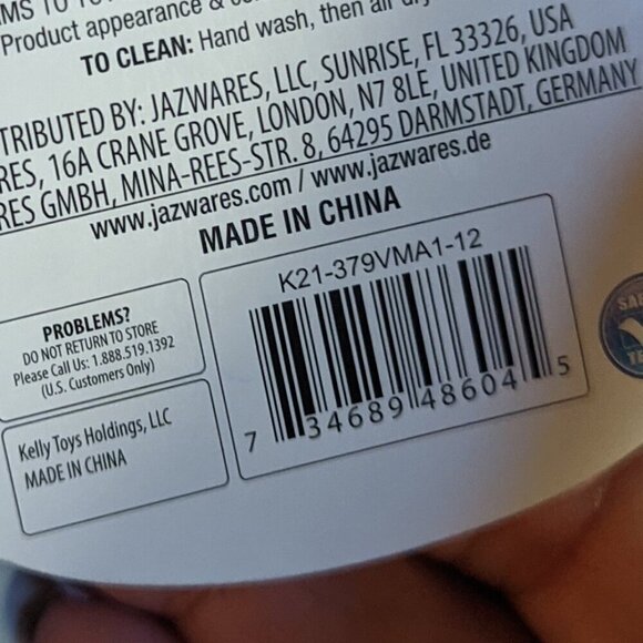 NWT 12" Brooke Polar Bear Squishmallows Monogram 'M' Plush Animal Mother's Day - Picture 6 of 6